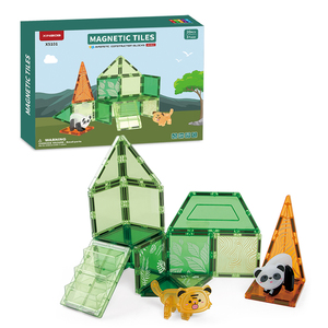 <span class=keywords><strong>Piastrelle</strong></span> magnetiche in plastica con figure di animali stelo giocattoli sensoriali magnete blocchi regalo Set per ragazzi ragazze - Product Image 2