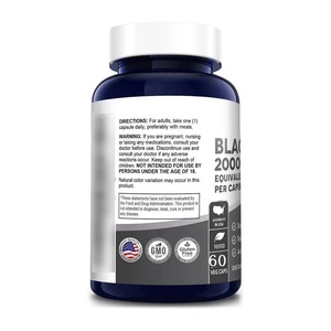 Kräuter-Dropshipping Maca-Wurzel-Nahrungsergänzungsmittel 60 Kapseln Unterstützt Normale Männliche Kraft Nicht-GVO Glutenfreie Schwarze Maca-Kapseln - Product Image 4