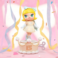 100% Оригинальные фигурки POP MART из серии «Празднование моментов» к 15-летию компании, коллекционные игрушки-сюрпризы в закрытых коробках
