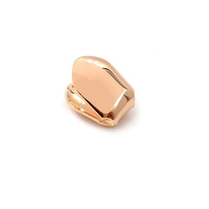 Nouvelle Offre Promotionnelle : Grillz Hip Hop Plaqué <span class=keywords><strong>Or</strong></span> 14K à Dents Simples, <span class=keywords><strong>Prix</strong></span> Direct Usine, Vente <span class=keywords><strong>en</strong></span> Gros, Marque Privée, Idéal Cadeau - Product Image 3