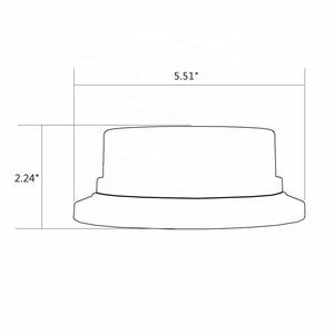 12v ECE R10 magnétique bleu vert avertissement d'urgence clignotant lumières ambre <span class=keywords><strong>ambulance</strong></span> stroboscope rotatif balise lumineuse - Product Image 5
