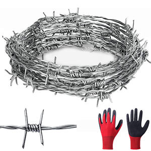Fil de sécurité barbelé <span class=keywords><strong>anti</strong></span>-salissure scellé pour barrière de sécurité quotidienne en bordure de route rurale - Product Image 6
