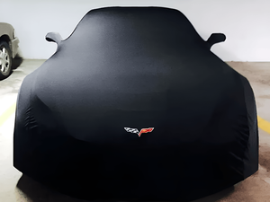 Housse de voiture pour Chevrolet <span class=keywords><strong>Corvette</strong></span> <span class=keywords><strong>C4</strong></span>, tissu élastique en velours doux, respirante, protection contre la poussière et les rayures du garage - Product Image 4