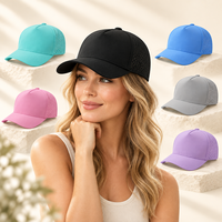 Casquette Snapback perforée au laser, séchage rapide, 5 panneaux, polyester respirant, ajustable, vierge, pour golf, course à pied, activités de plein air, baseball