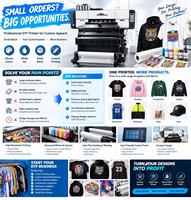 Imprimante DTF KMJ 60cm à double tête XP600 I3200 A2 pour transfert thermique haute vitesse sur film PET pour T-shirts, sweats à capuche et tissus