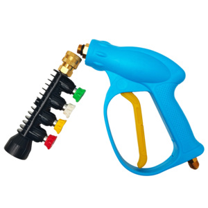 Pistolet à eau haute pression à commande facile avec buse rotative pour l'arrosage du jardin et le nettoyage des fenêtres - Product Image 1