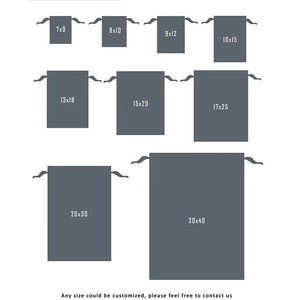 Sac à poussière en toile de coton recyclé, personnalisé, écologique, avec cordon de serrage et logo imprimé, idéal pour les cadeaux promotionnels – Vente en gros usine - Product Image 3