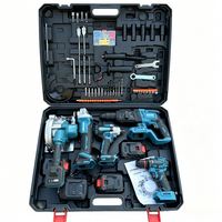 Ensemble d'outils multifonctions 5 pièces avec batterie lithium-ion sans balais 20V, mallette de transport et embouts de perçage OEM