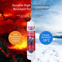 Scellant neutre 100% silicone résistant aux intempéries 300ml, anti-moisissure, séchage rapide, haute adhérence, mastic pour verre pour la construction et les fenêtres