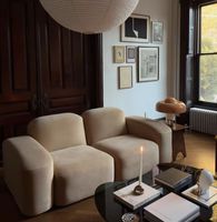 Nordique moderne unique luxe blanc tissu inclinable velours tufté l forme canapé gris tissu canapé ensemble meubles intérieur salon
