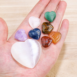 7 <strong>Chakra</strong> Healing Crystal <strong>Heart</strong> <strong>Stones</strong> <strong>Set</strong> Natural Gemstones for Stress Relief, <strong>Chakra</strong> Balancing, and Home Decoration - Product Image 4