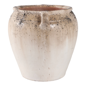 Vaso in terracotta rustico testurizzato con manici per decorare soggiorno, camera da letto e ufficio - Product Image 3