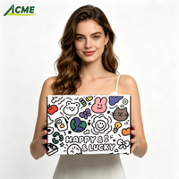 Boîte cadeau rigide personnalisée avec impression graffiti, fermeture magnétique, emballage en papier rigide de luxe pour cadeau