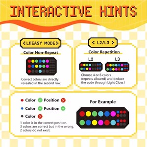 Nouveautés : Décodeur - Casse-tête : Déchifrez le Code - Jeu Éducatif Portable Multijoueur pour Enfants et Adultes (Plus de 10 000 Codes à Déchifrer) - Product Image 4