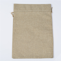 Sac en toile de jute, en lin, en toile de jute, avec cordon de serrage, 7*9, petit, pour mariage, fête, pochette pour cadeaux, réutilisable, écologique, pour le shopping