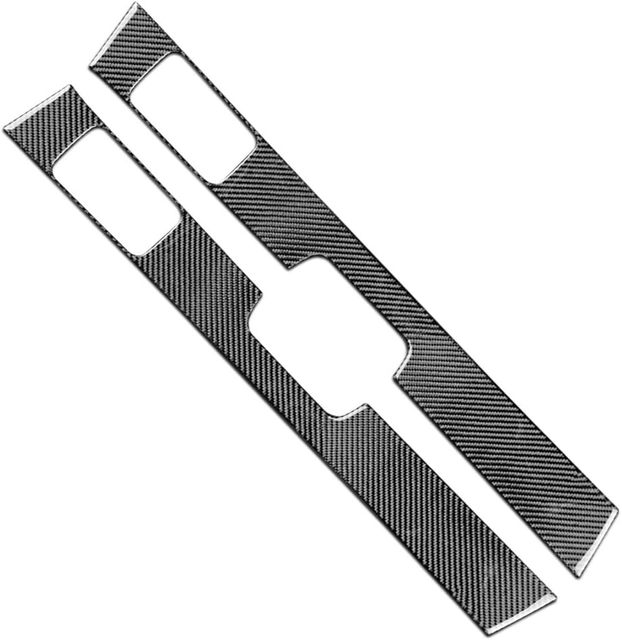 Carbon Fiber Material Car Door Trim Kit Stickers for Dodge Challenger 2008-2014 Accessories Waterproof New Creative Modification
