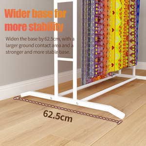 Jinsheng Floor Standing Clothes <b>Rack</b> 62.5cm Base Durable Modern Design For Bedroom Balcony <b>Drying</b> - Product Image 1