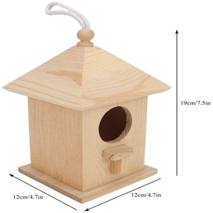 DIY <b>Wooden</b> Bird House-Colorful <b>Model</b> Coloring Toys for Kids for Painting and Customizing Your Own Bird House - Product Image 3