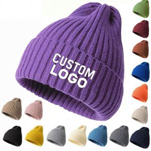 Gorro de Punto de Alta Calidad para Invierno, Hecho con Pelo de Alpaca. Gorro de Lana Personalizable de Color Sólido para Hombre y Mujer - Product Image 1