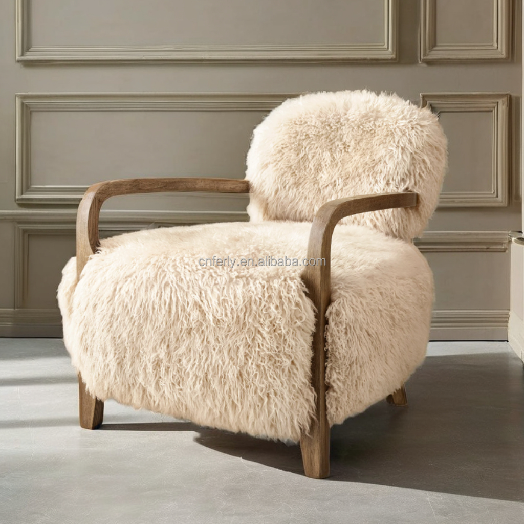 Stylish shaggi armchair for Comfort and Elegance in Your Space