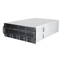 Châssis de serveur IA Toplon G465-08 ATX Full Tower en acrylique pour 4 GPU, idéal pour le rendu et l'apprentissage profond, avec 11 emplacements d'extension pleine hauteur