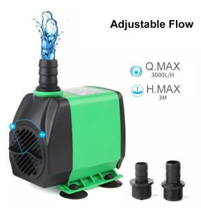 3000L/H אולטרה שקט אקווה מים משאבת עם 5ft כבל חשמל, 3 חרירים עבור דגי טנק, בריכה, אקווריום, פסלי, הידרופוניקה - Product Image 3