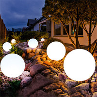 Lámpara de Globo Colgante para Exteriores de Diseño Moderno, Lámpara de Bola LED Solar Impermeable, Funciona con Batería, para Jardín, Restaurante, Plástico