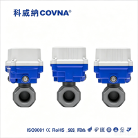 Vente de liquidation B2B COVNA : Vanne à boisseau sphérique PVC mini bidirectionnelle de haute qualité avec filetage interne, vanne d'arrêt électrique motorisée