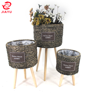 Panier de rangement de jacinthe en pieds naturels, vente en gros, taille personnalisée, tissage vietnamien avec poignée, vente en gros - Product Image 6