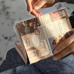 สมุดเก็บภาพติด A6สมุดงานฝีมือแบบทำมือเย็บปักด้ายสำหรับเด็กผู้หญิงเด็กผู้ชายสมุดจดสมุดจดสมุดแพลนเนอร์เครื่องเขียนเทปแบบแข็งสำหรับ - Product Image 3