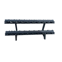 Support de Rangement Commercial pour Haltères Hexagonaux, Fabrication Métallique, Conception en A à 3 Niveaux, Fournisseur Direct d'Usine Chinoise pour la Rangement en Salle de Sport
