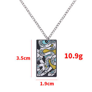 Collar de Demon Slayer, Colgante de Metal de Giyu Shinobu, Joyería de <span class=keywords><strong>Anime</strong></span>, Regalo, Llavero - Product Image 5