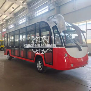 Vente flash : Bus électrique à faible vitesse à 4 roues, 18 places, mini-bus, moteur AC 11 kW, navette électrique pour l'école - Product Image 1