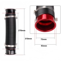Tuyau flexible universel pour filtre à air de voiture 75mm tuyau d'admission d'air froid de moteur de voiture 1M support de connecteur de tuyau d'entrée de conduit Turbo