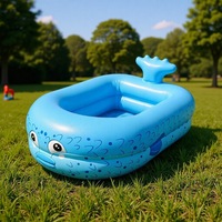 Pufferfisch-Baby-Bällebad: Aufblasbarer PVC-Pool für Zuhause, Schwimmbecken für Kleinkinder und Kinder (Verschiedene Größen)