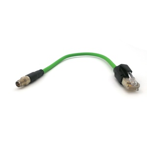 Cable Profinet bibo SVLEC, Conector Macho RJ45, Conector Blindado Verde 2*2*22AWG, Conector Impermeable para Aplicaciones de Microondas - Product Image 2