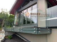 Balustrade en verre sans cadre en acier inoxydable de conception de mode de Reilbu pour la plate-forme