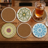 Sous-verres créatifs en céramique pour animaux de compagnie, résistants à la chaleur, écologiques, épaisseur 10 mm, tapis pour tasses à café, ensemble de sous-verres amusants pour cadeau de Noël