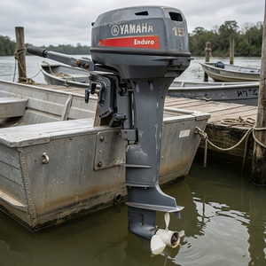 Moteur hors-bord <span class=keywords><strong>Yamaha</strong></span> Enduro 15 CV 2 temps à engrenage latéral, prix direct usine, moteur de bateau - Product Image 3