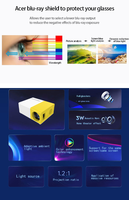 Hamolb Dropshipping Shopify Mini projecteur intelligent LCD J9C le moins cher, cinéma maison portable 1280*720