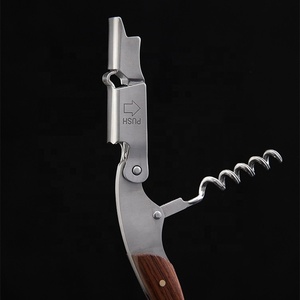 Tire-bouchon de Sommelier à Double Charnière en Bois de Rose, Breveté Français, Outil Promotionnel pour <span class=keywords><strong>Vin</strong></span> Rouge - Product Image 4