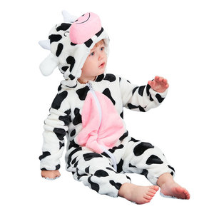 Precio de fábrica bebé invierno mono de manga larga bebé <span class=keywords><strong>cremallera</strong></span> Pijamas bebé Animal mameluco para recién nacido - Product Image 1