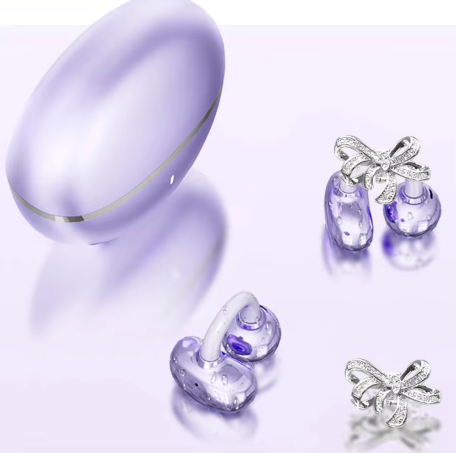 Violet with Earrings