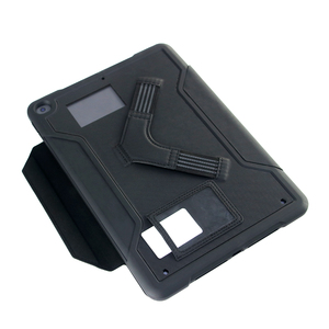 Étui robuste anti-chute pour tablette professionnelle iPad Pro 12.9 20/21/22 avec sangle intégrée, porte-carte d'identité et support multi-angles - Product Image 1