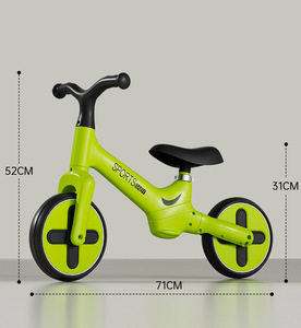 Vélo d'équilibre sans pédales pour enfants, fourni directement par l'usine, avec siège en mousse souple amélioré, trotteur pour tout-petits de 2 à 6 ans - Product Image 3