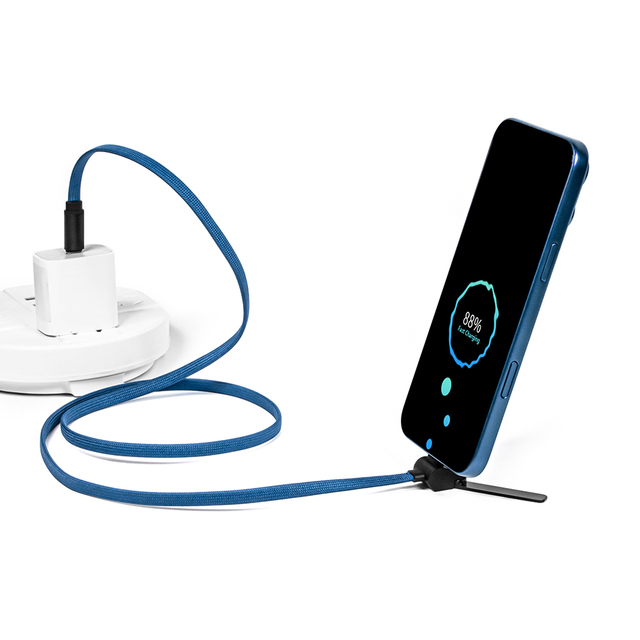 2026 NEW Trending 60W Fast Charging Cable with Phone Stand Nylon Braided Cable USB C Type C Data Cable for iPhone 17