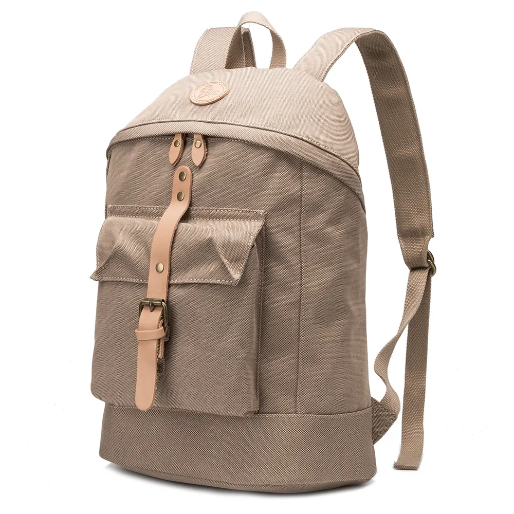 custom vintage waterproof casual students waxed canvas camping gift backpack bags for men