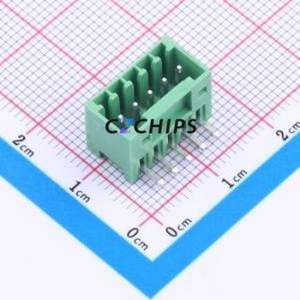 JL15EDGRC-25005G02 Plug-in Terminal Block Bent Lead Through Hole,P=2.5mm Board-to-Board / Socket - Closed 1x5P 2.5mm Green - Product Image 1