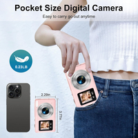 Appareil photo numérique portable avec vision nocturne à zoom optique 64 Go 1080P et capteur d'imagerie CMOS