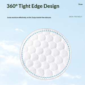 <span class=keywords><strong>Disque</strong></span> en <span class=keywords><strong>coton</strong></span> cosmétique personnalisé, absorbant épaissi, en tissu non tissé spunlace à trois couches, avec gaufrage à trous et fermeture à broches, pour démaquillant - Product Image 4